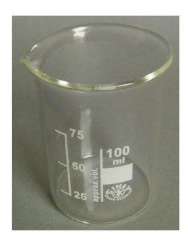 Becherglas Borosilikatglas 3 3 niedrige Form 100 ml mit Teilung und Ausguss